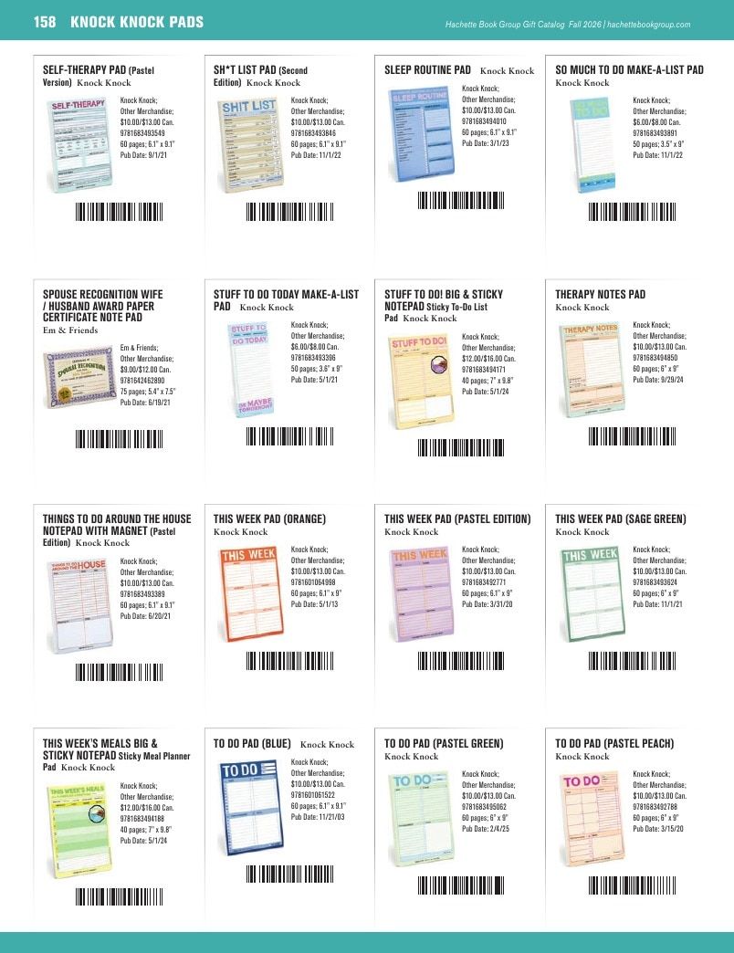 Hachette Book Group Fall 2026 Gift Catalog Weekly Ad January 1 - December 31, 2026