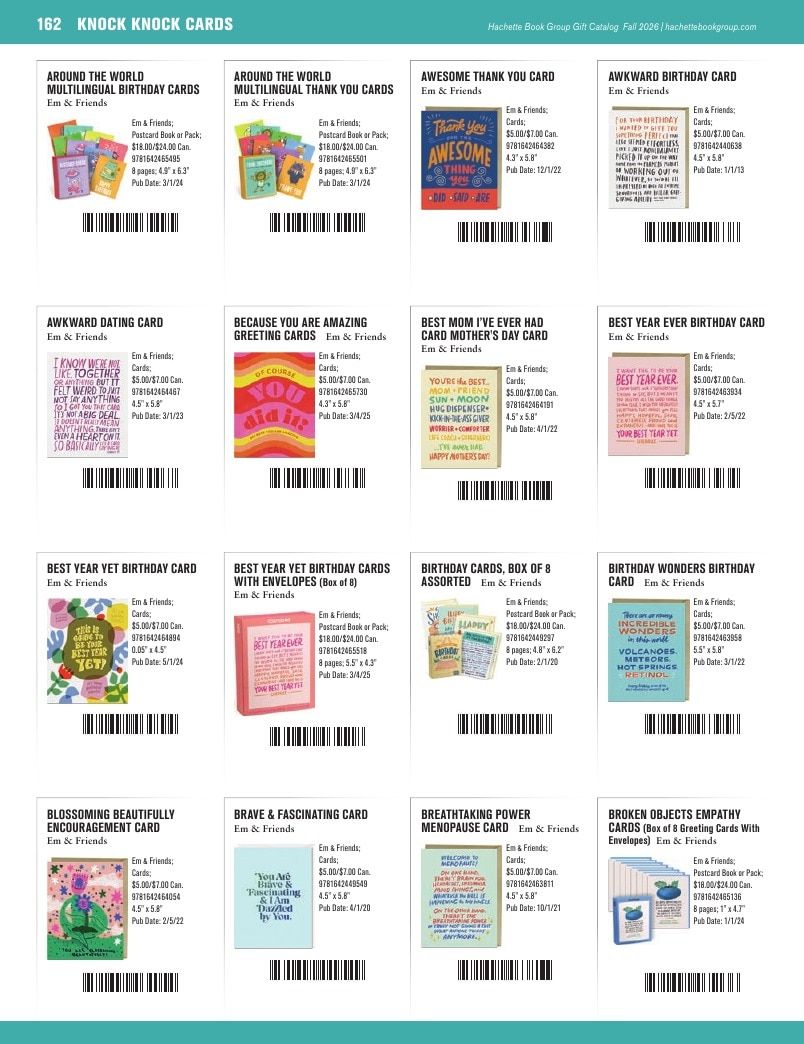 Hachette Book Group Fall 2026 Gift Catalog Weekly Ad January 1 - December 31, 2026