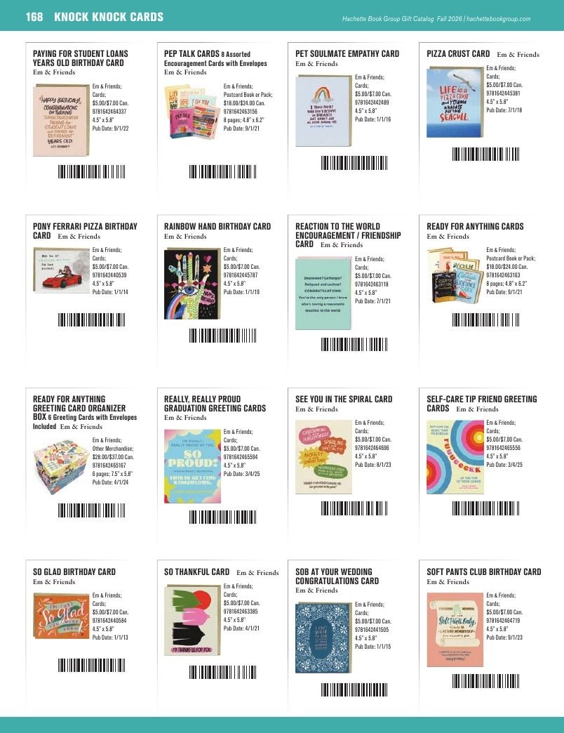 Hachette Book Group Fall 2026 Gift Catalog Weekly Ad January 1 - December 31, 2026