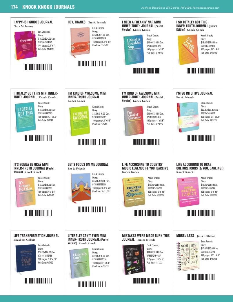 Hachette Book Group Fall 2026 Gift Catalog Weekly Ad January 1 - December 31, 2026
