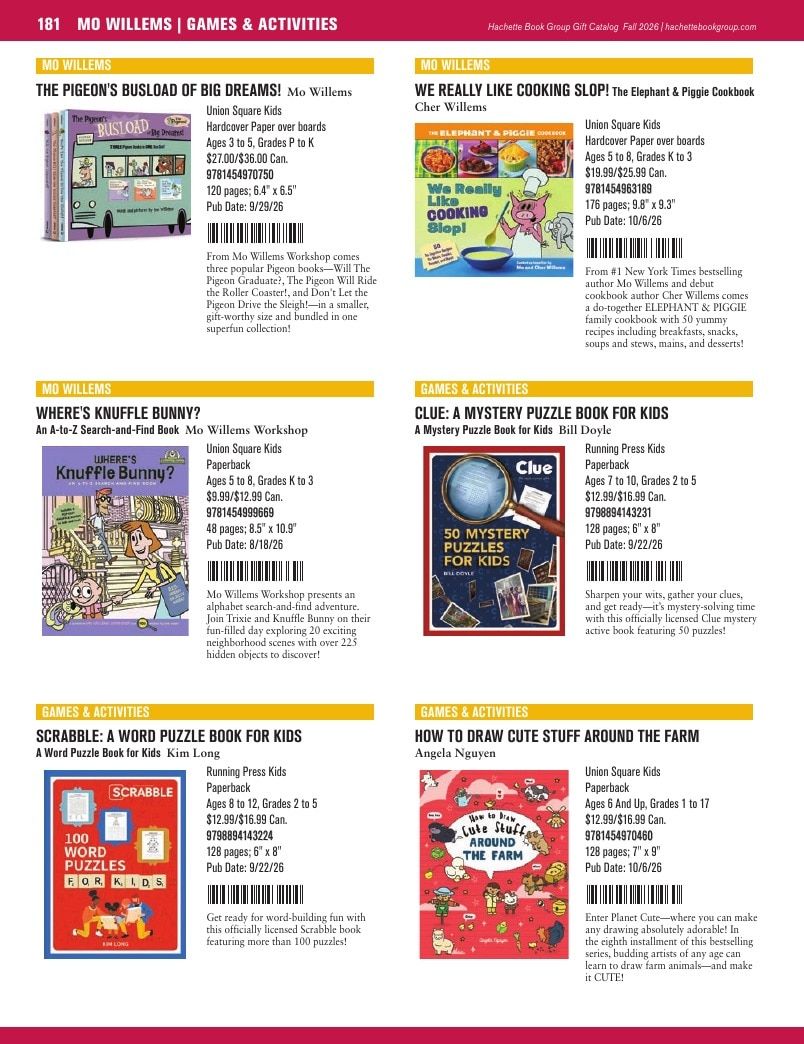 Hachette Book Group Fall 2026 Gift Catalog Weekly Ad January 1 - December 31, 2026
