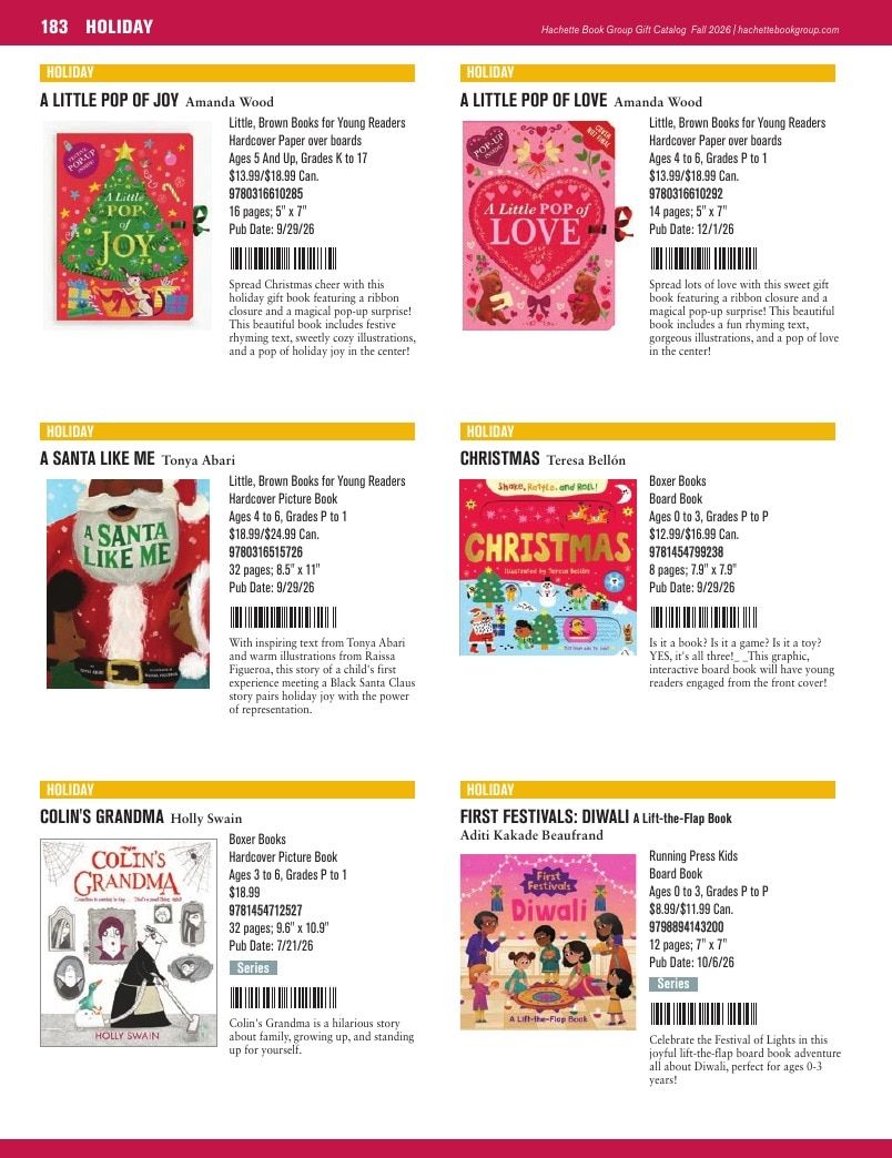 Hachette Book Group Fall 2026 Gift Catalog Weekly Ad January 1 - December 31, 2026