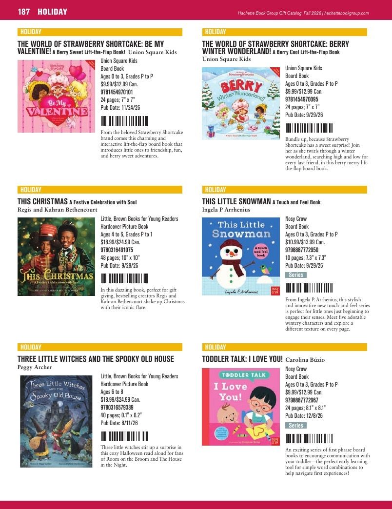 Hachette Book Group Fall 2026 Gift Catalog Weekly Ad January 1 - December 31, 2026