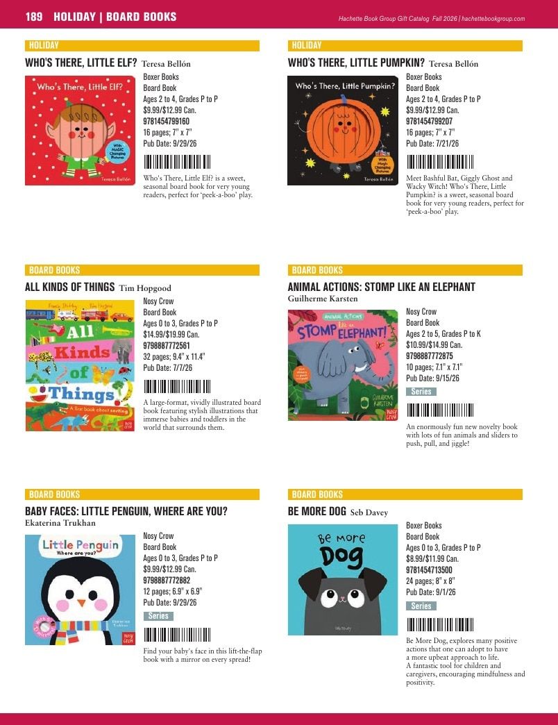 Hachette Book Group Fall 2026 Gift Catalog Weekly Ad January 1 - December 31, 2026