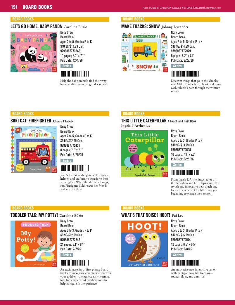 Hachette Book Group Fall 2026 Gift Catalog Weekly Ad January 1 - December 31, 2026