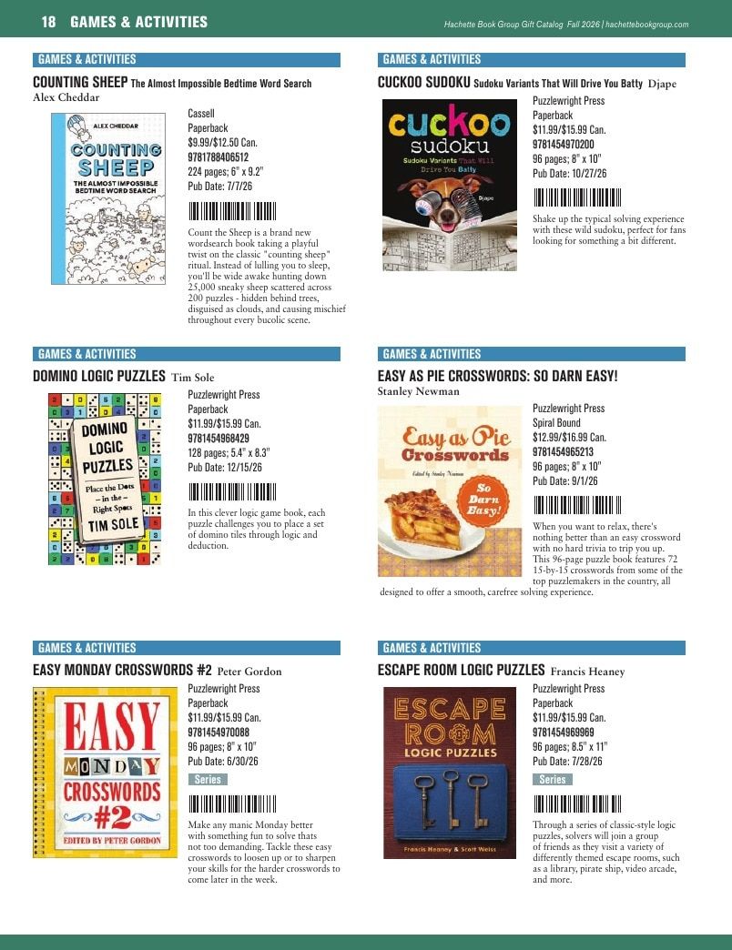 Hachette Book Group Fall 2026 Gift Catalog Weekly Ad January 1 - December 31, 2026