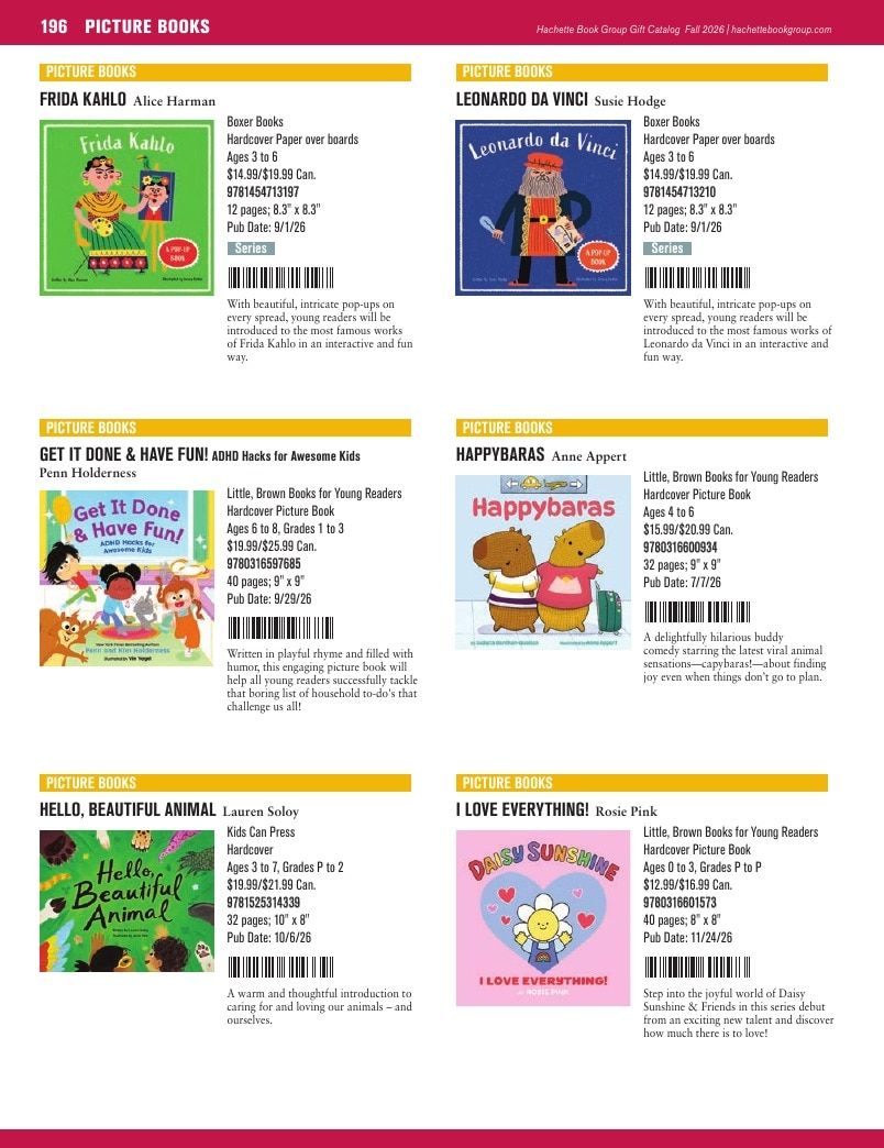 Hachette Book Group Fall 2026 Gift Catalog Weekly Ad January 1 - December 31, 2026