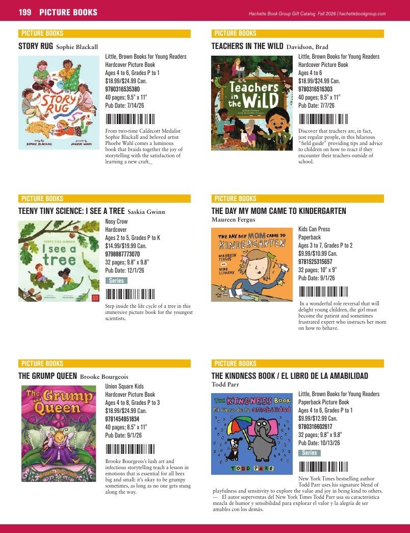 Hachette Book Group Fall 2026 Gift Catalog Weekly Ad January 1 - December 31, 2026