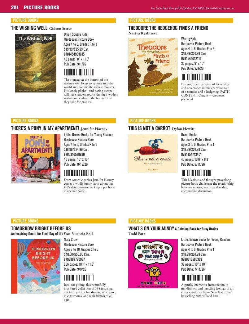 Hachette Book Group Fall 2026 Gift Catalog Weekly Ad January 1 - December 31, 2026