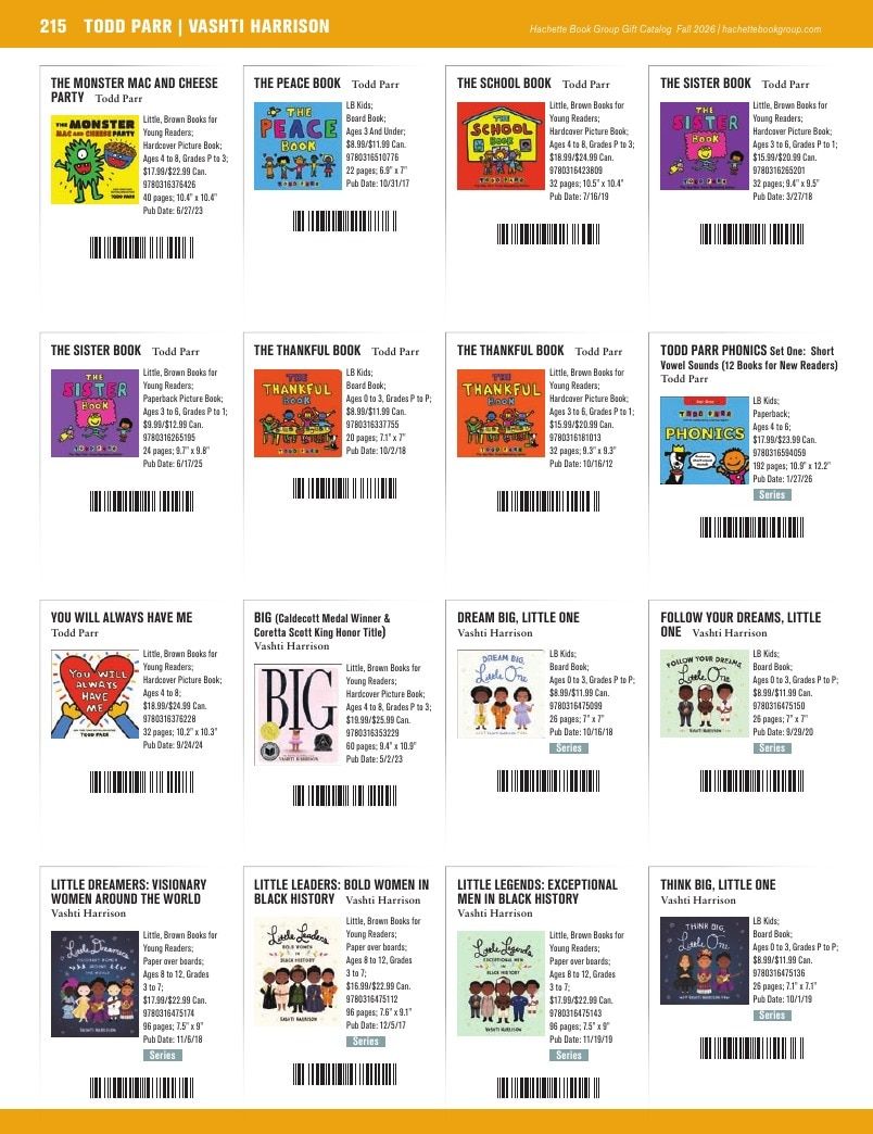 Hachette Book Group Fall 2026 Gift Catalog Weekly Ad January 1 - December 31, 2026