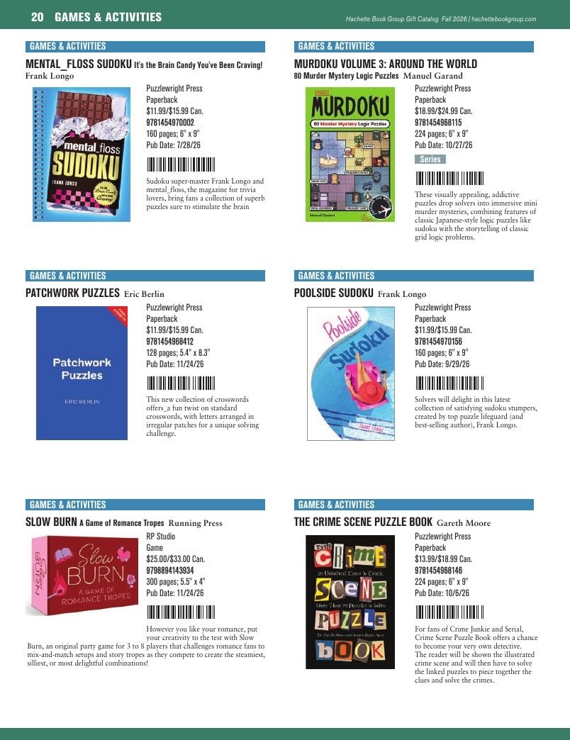 Hachette Book Group Fall 2026 Gift Catalog Weekly Ad January 1 - December 31, 2026