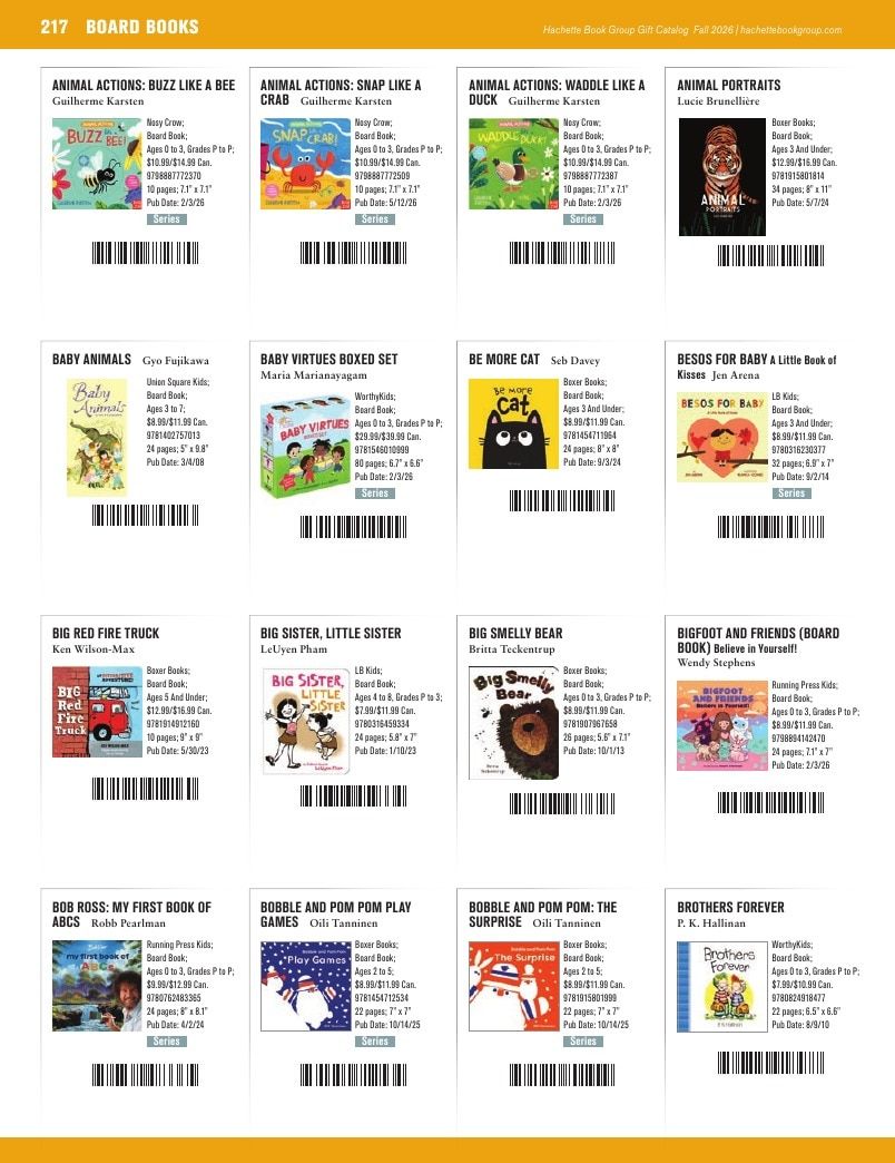 Hachette Book Group Fall 2026 Gift Catalog Weekly Ad January 1 - December 31, 2026