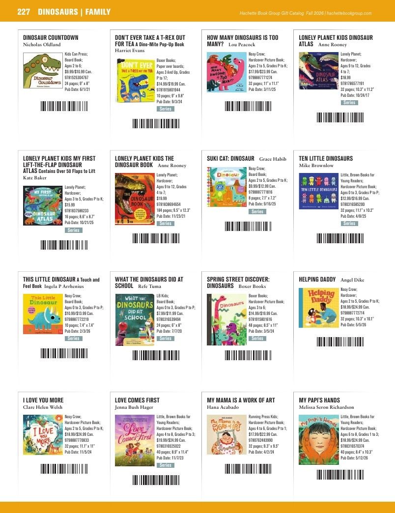 Hachette Book Group Fall 2026 Gift Catalog Weekly Ad January 1 - December 31, 2026