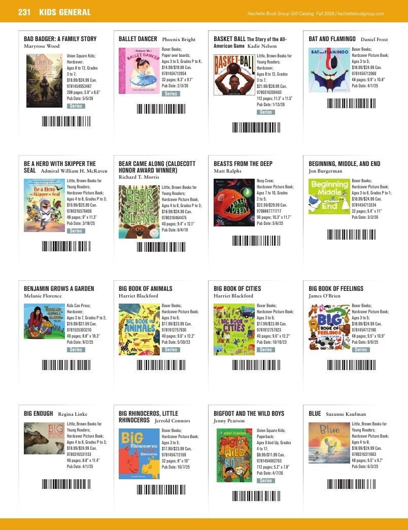 Hachette Book Group Fall 2026 Gift Catalog Weekly Ad January 1 - December 31, 2026