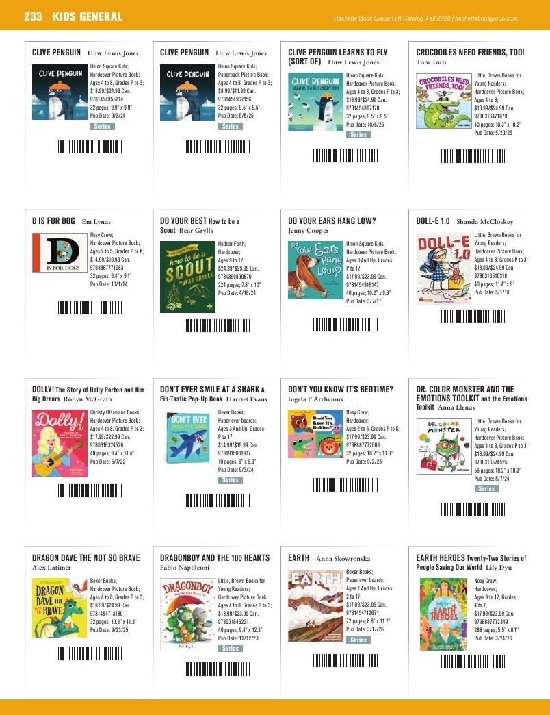 Hachette Book Group Fall 2026 Gift Catalog Weekly Ad January 1 - December 31, 2026