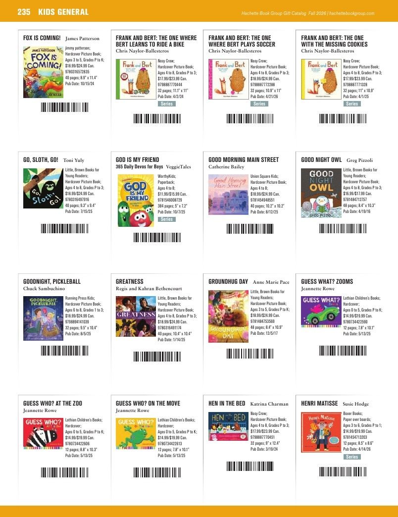 Hachette Book Group Fall 2026 Gift Catalog Weekly Ad January 1 - December 31, 2026