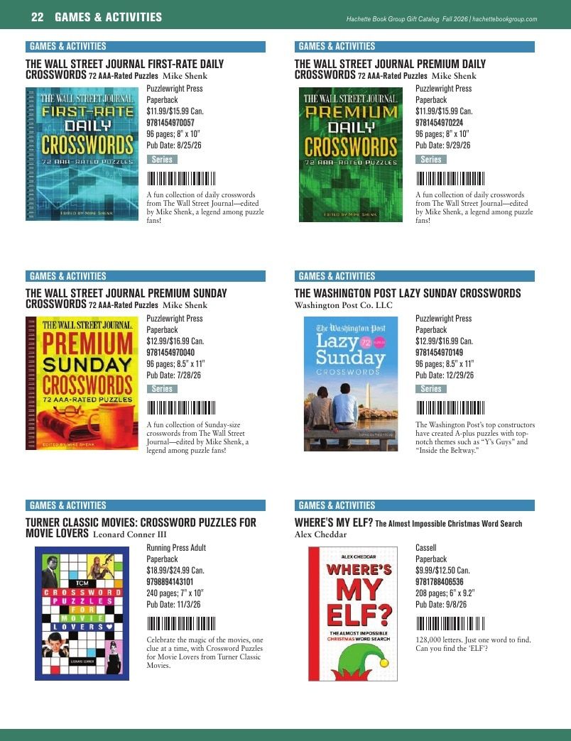 Hachette Book Group Fall 2026 Gift Catalog Weekly Ad January 1 - December 31, 2026