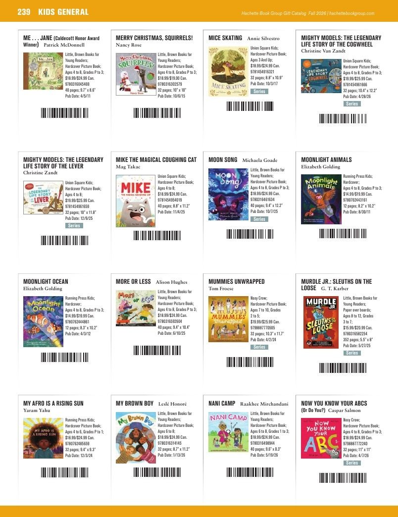 Hachette Book Group Fall 2026 Gift Catalog Weekly Ad January 1 - December 31, 2026