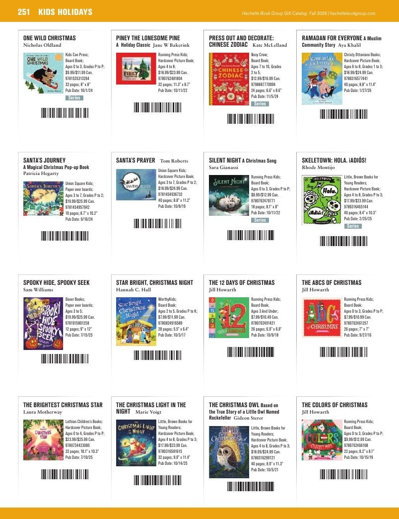 Hachette Book Group Fall 2026 Gift Catalog Weekly Ad January 1 - December 31, 2026