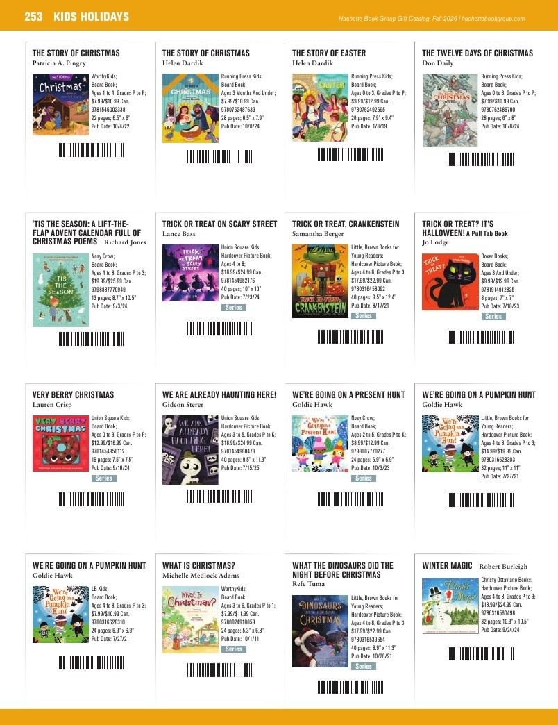 Hachette Book Group Fall 2026 Gift Catalog Weekly Ad January 1 - December 31, 2026