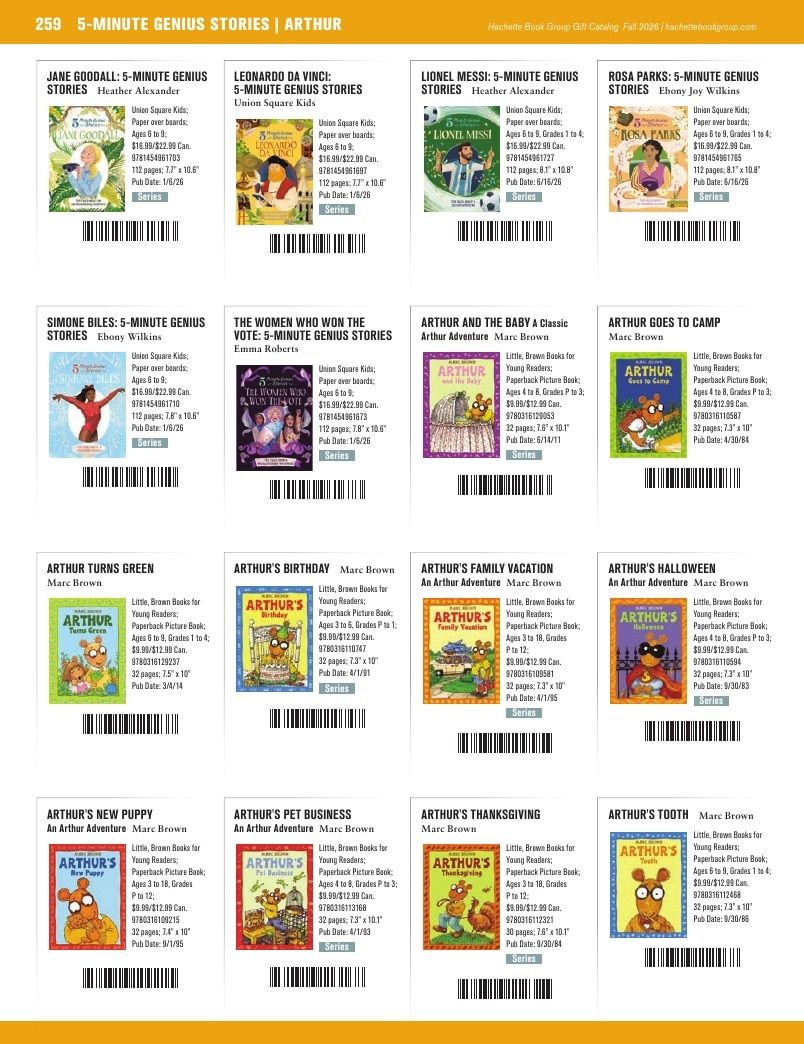 Hachette Book Group Fall 2026 Gift Catalog Weekly Ad January 1 - December 31, 2026