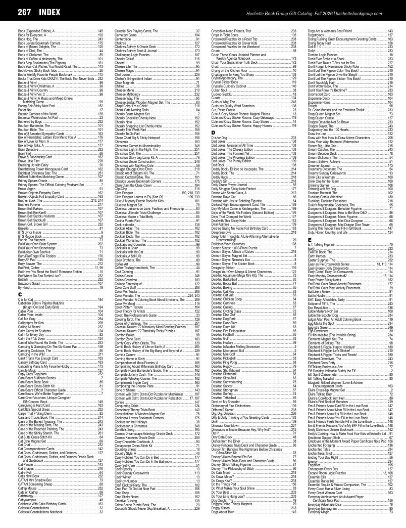 Hachette Book Group Fall 2026 Gift Catalog Weekly Ad January 1 - December 31, 2026