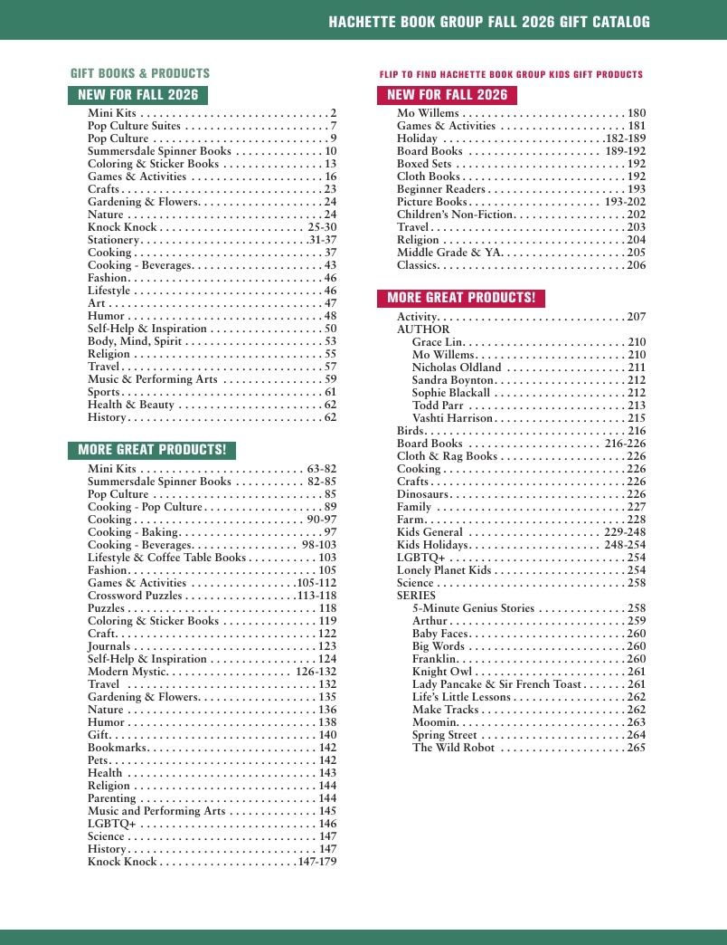 Hachette Book Group Fall 2026 Gift Catalog Weekly Ad January 1 - December 31, 2026