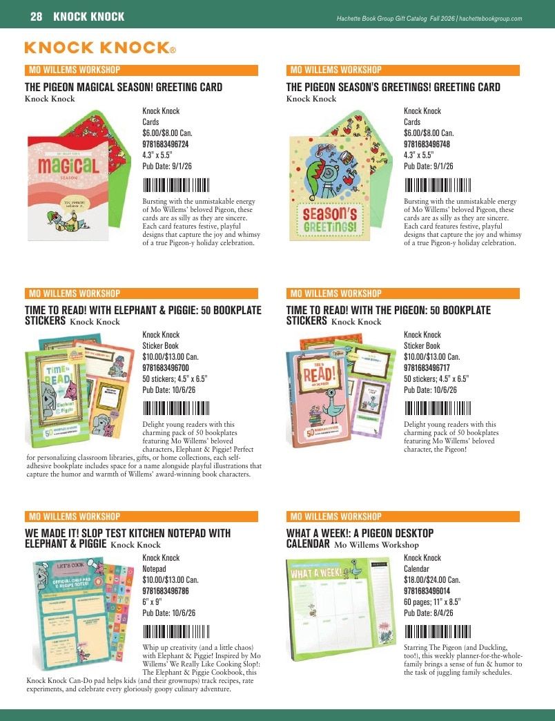 Hachette Book Group Fall 2026 Gift Catalog Weekly Ad January 1 - December 31, 2026