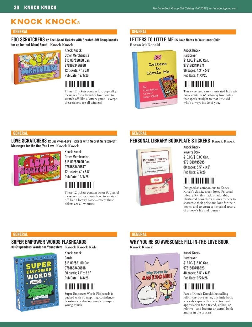 Hachette Book Group Fall 2026 Gift Catalog Weekly Ad January 1 - December 31, 2026