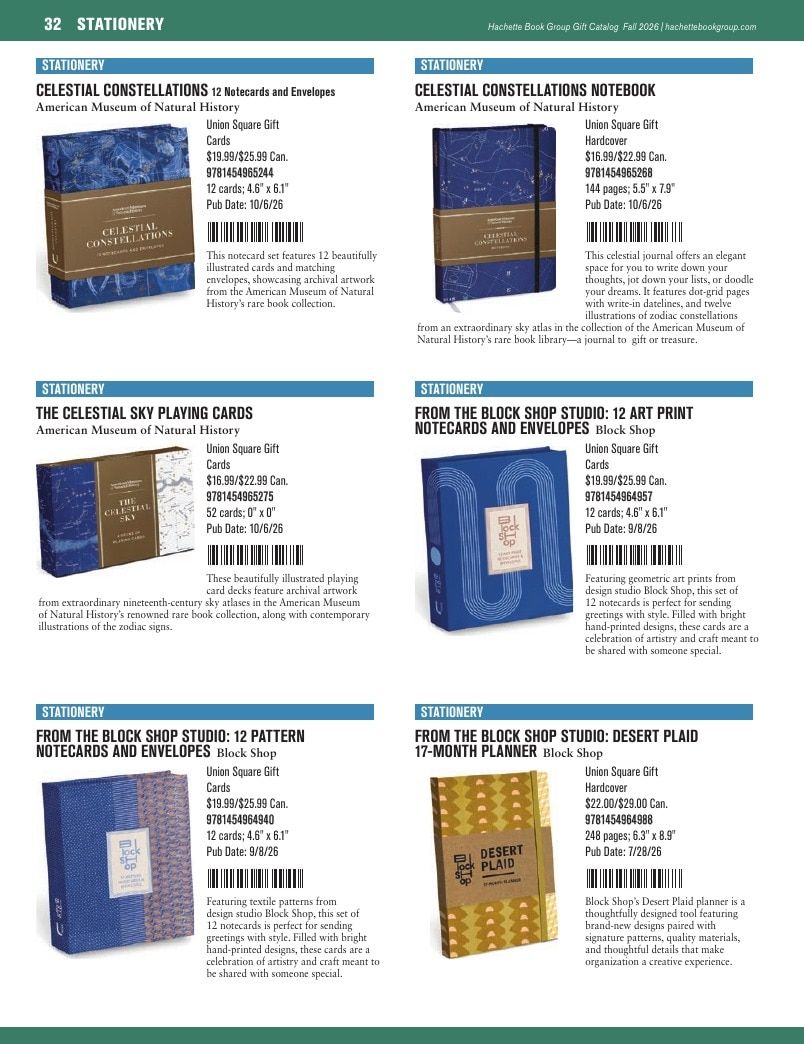 Hachette Book Group Fall 2026 Gift Catalog Weekly Ad January 1 - December 31, 2026