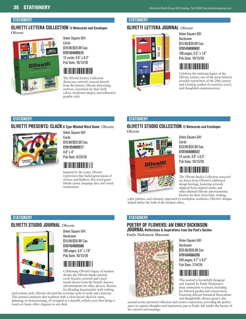 Hachette Book Group Fall 2026 Gift Catalog Weekly Ad January 1 - December 31, 2026