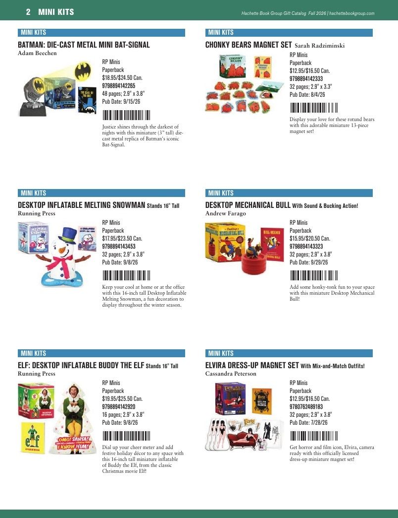 Hachette Book Group Fall 2026 Gift Catalog Weekly Ad January 1 - December 31, 2026