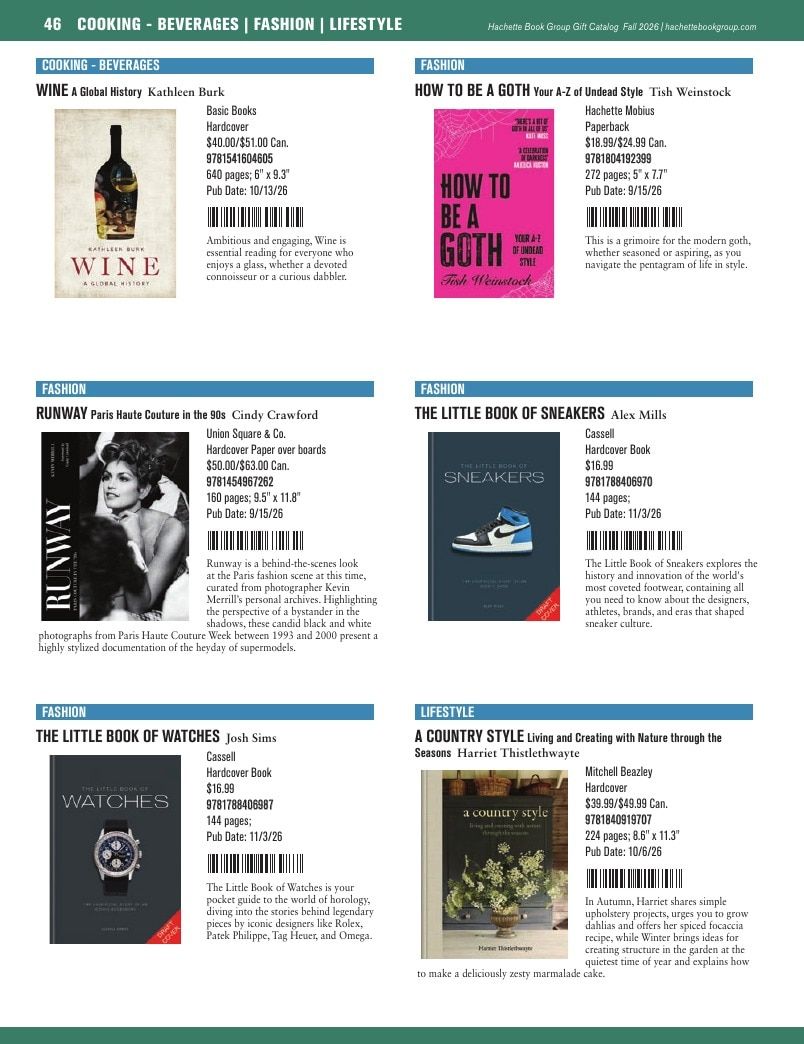 Hachette Book Group Fall 2026 Gift Catalog Weekly Ad January 1 - December 31, 2026