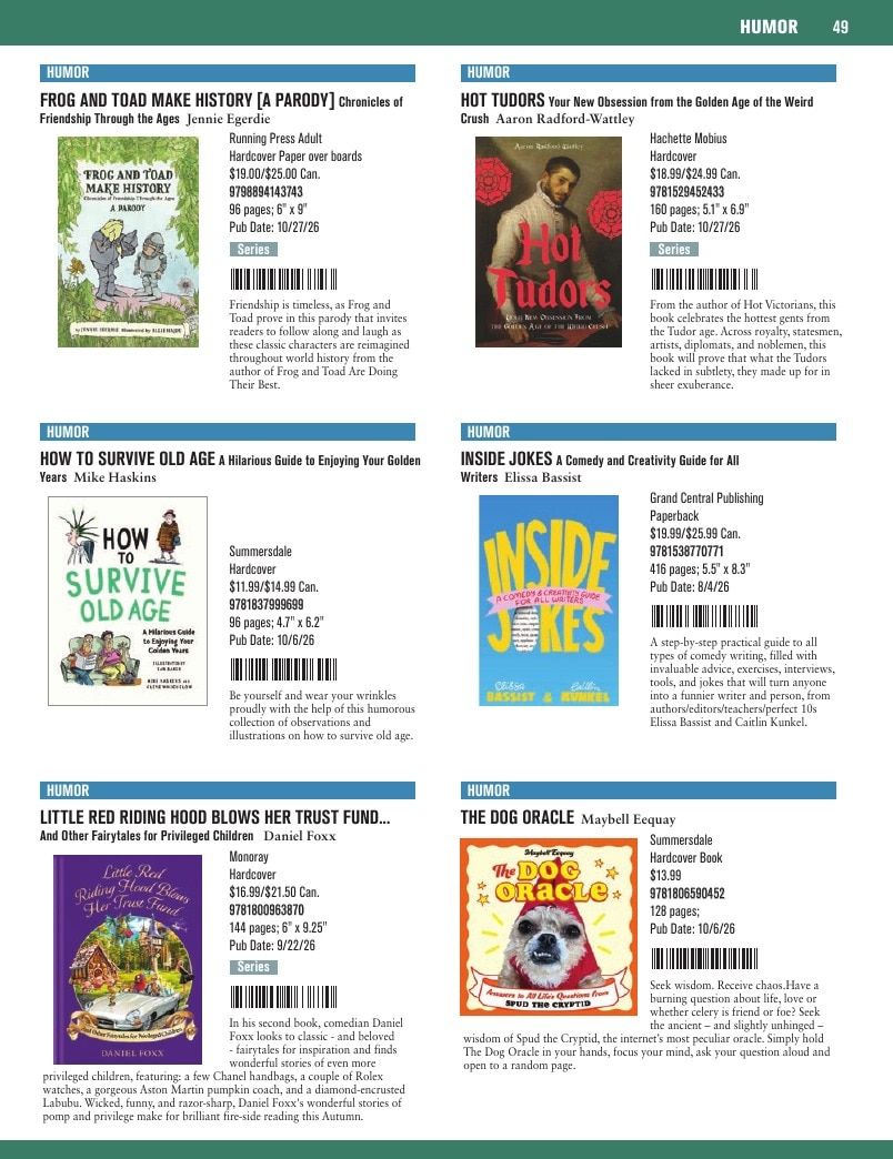 Hachette Book Group Fall 2026 Gift Catalog Weekly Ad January 1 - December 31, 2026