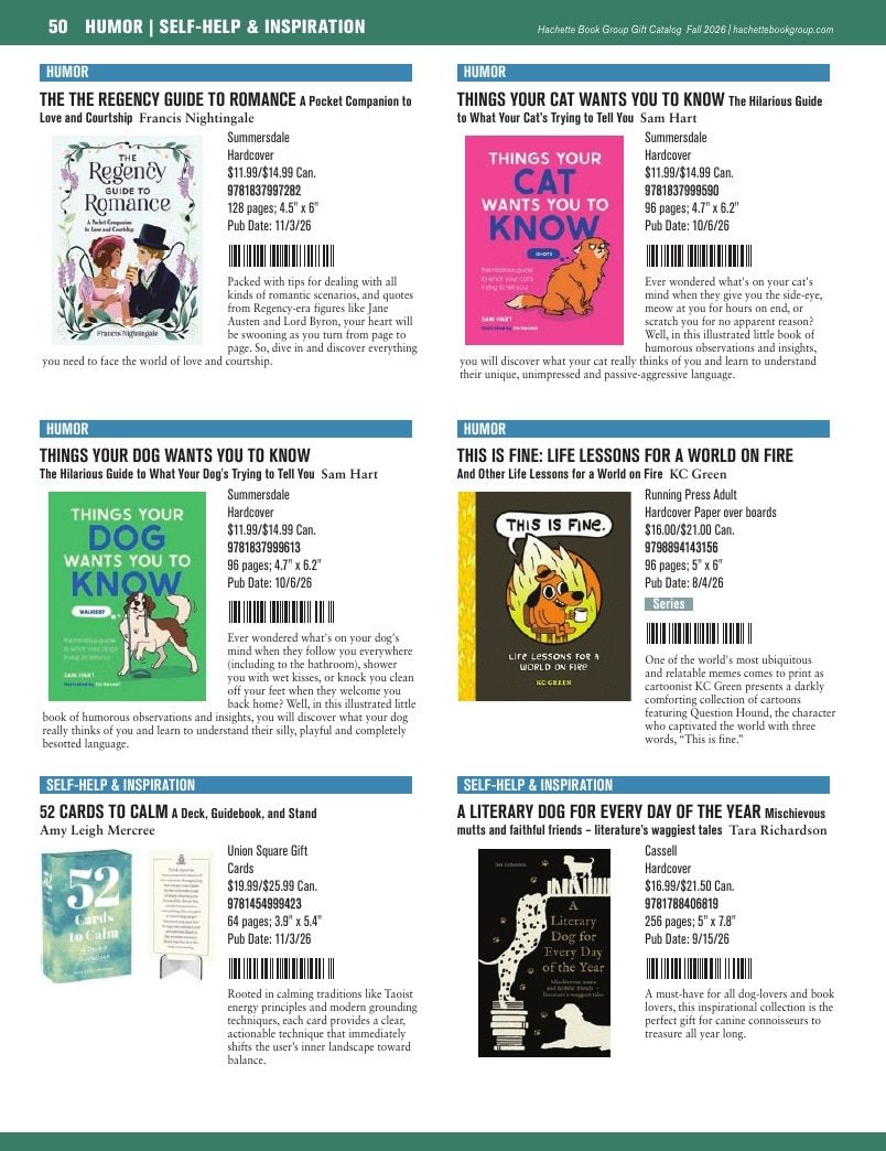 Hachette Book Group Fall 2026 Gift Catalog Weekly Ad January 1 - December 31, 2026