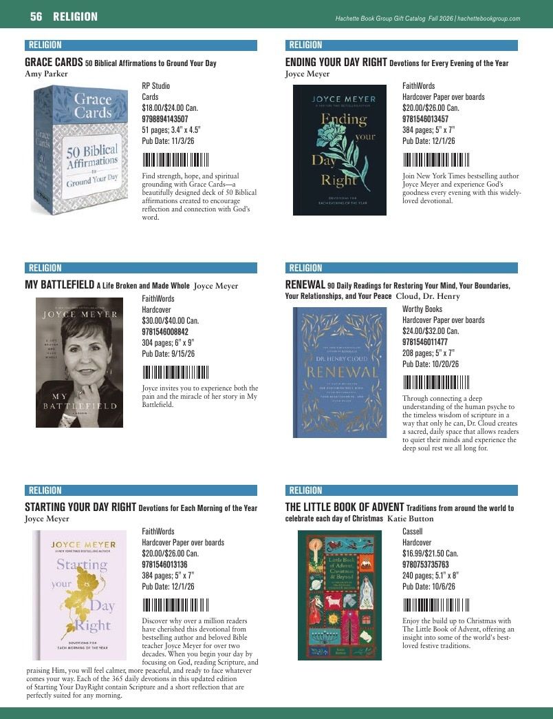 Hachette Book Group Fall 2026 Gift Catalog Weekly Ad January 1 - December 31, 2026