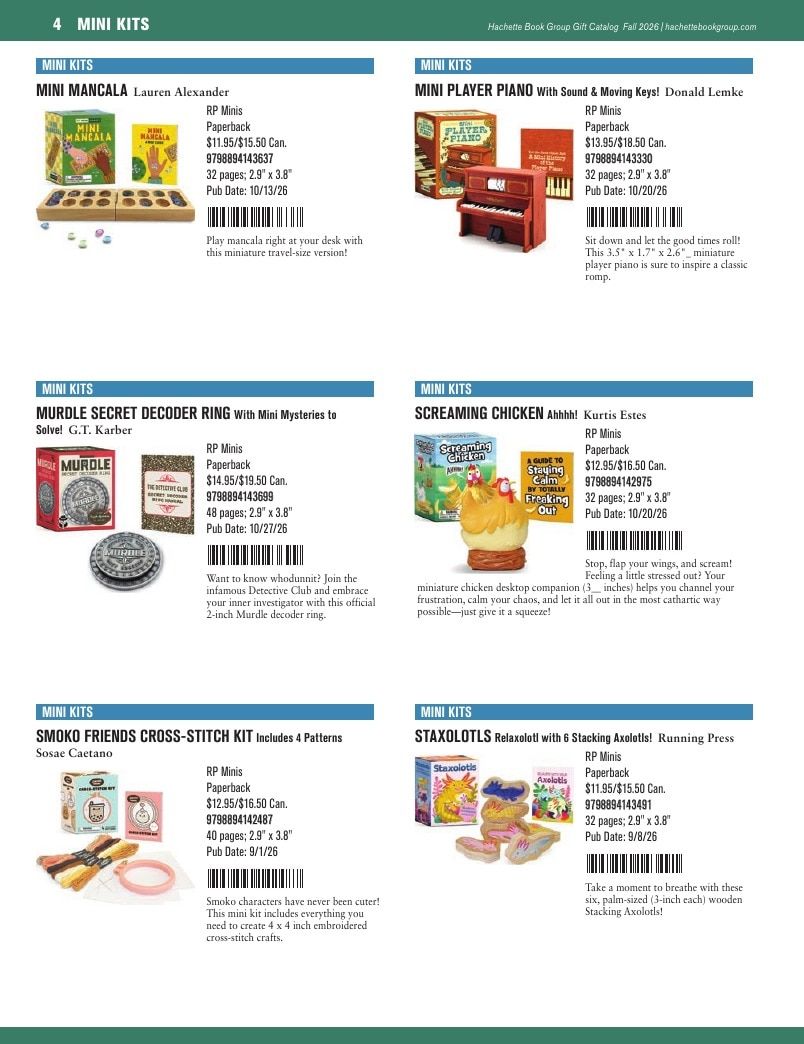Hachette Book Group Fall 2026 Gift Catalog Weekly Ad January 1 - December 31, 2026