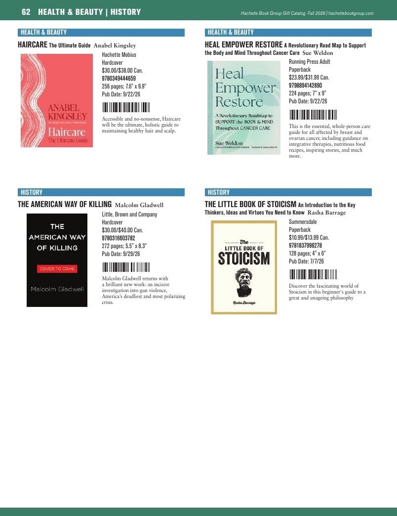 Hachette Book Group Fall 2026 Gift Catalog Weekly Ad January 1 - December 31, 2026