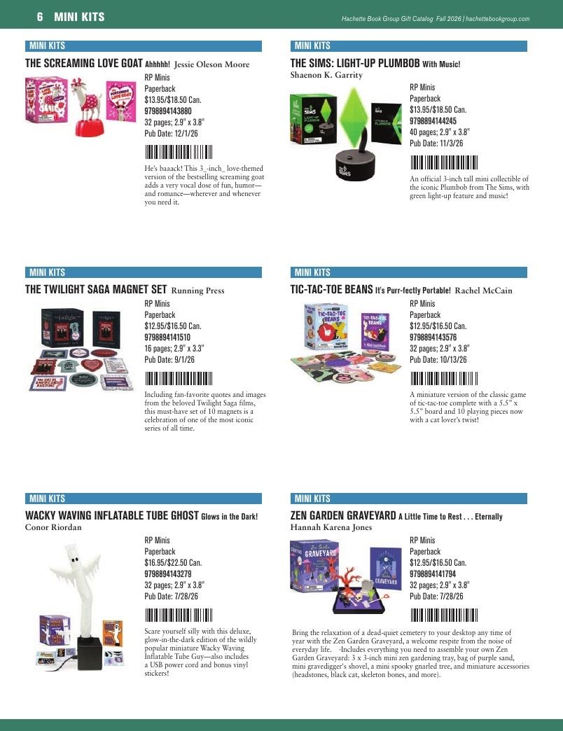 Hachette Book Group Fall 2026 Gift Catalog Weekly Ad January 1 - December 31, 2026