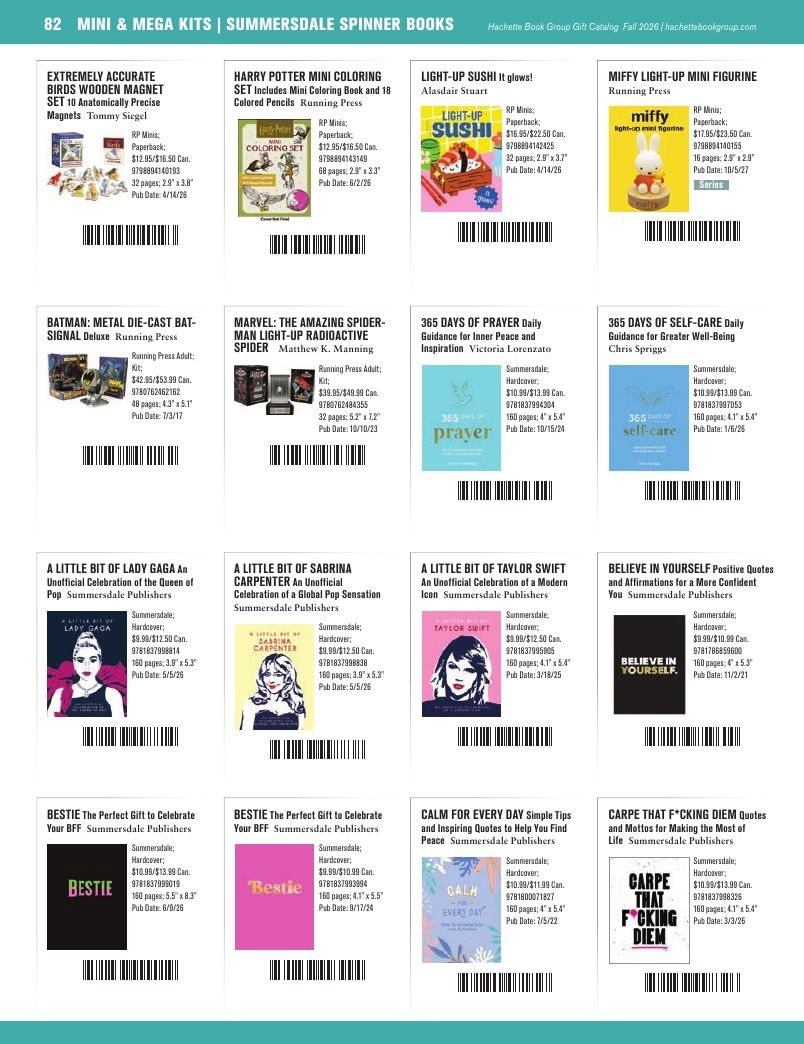 Hachette Book Group Fall 2026 Gift Catalog Weekly Ad January 1 - December 31, 2026