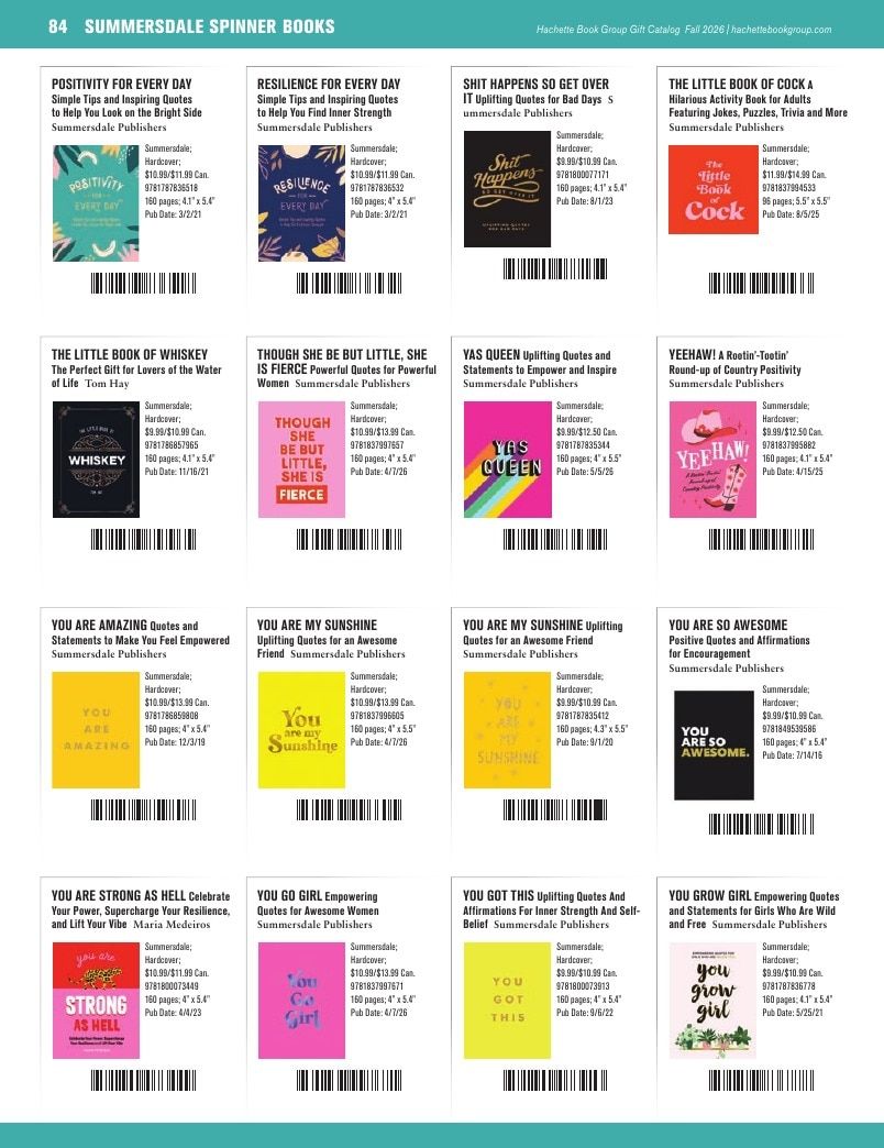 Hachette Book Group Fall 2026 Gift Catalog Weekly Ad January 1 - December 31, 2026