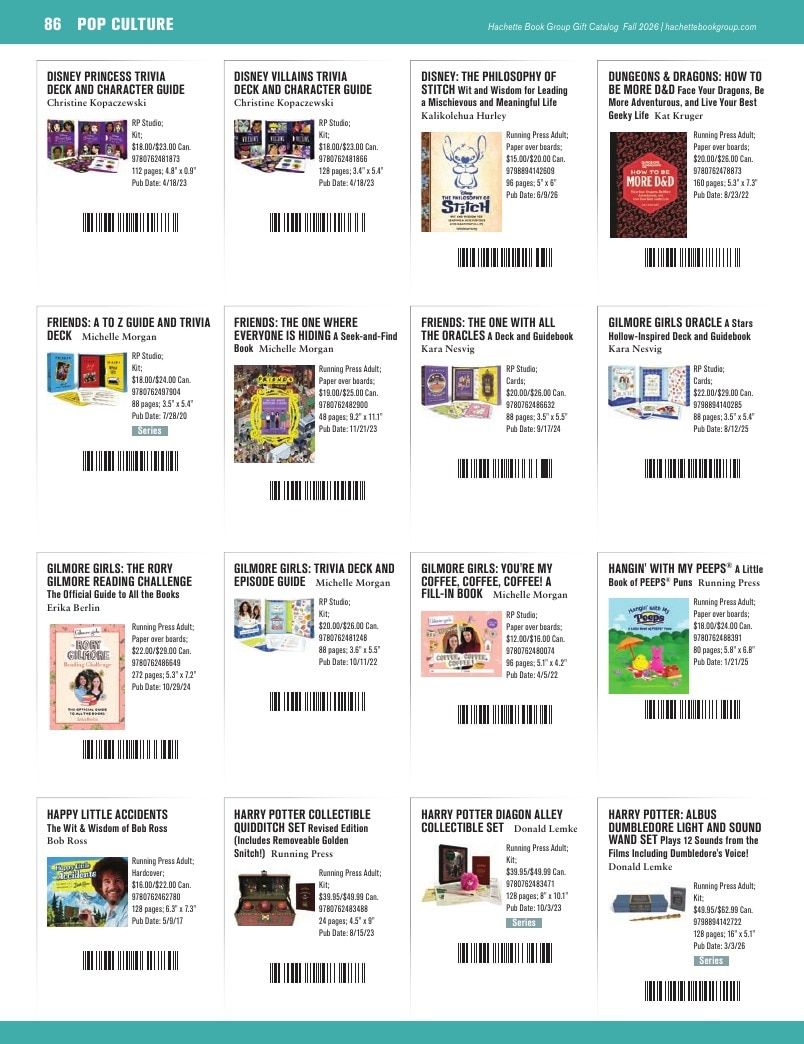 Hachette Book Group Fall 2026 Gift Catalog Weekly Ad January 1 - December 31, 2026