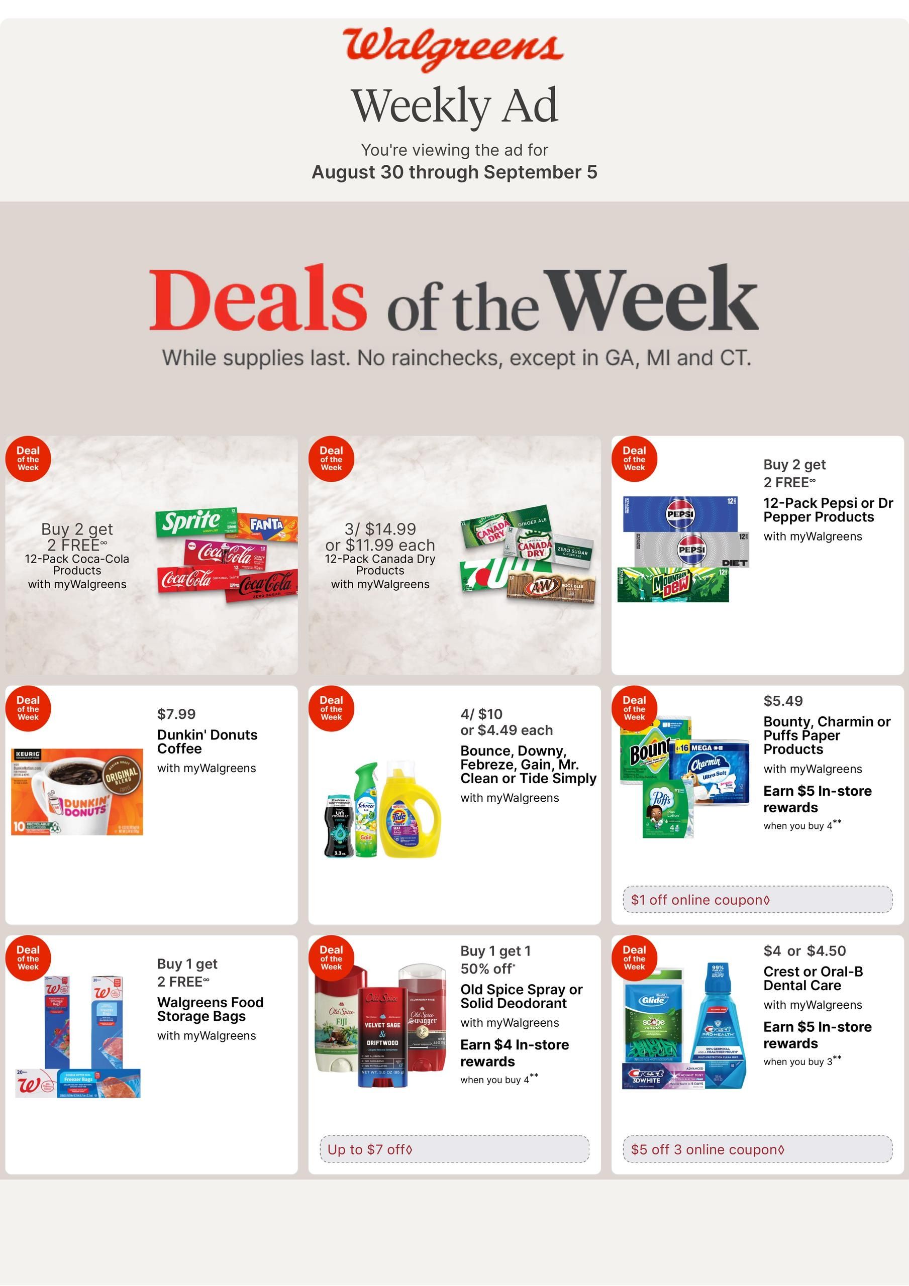 Walgreens (KY, OH, VA, WV) Weekly Ad August 30 - September 5, 2026