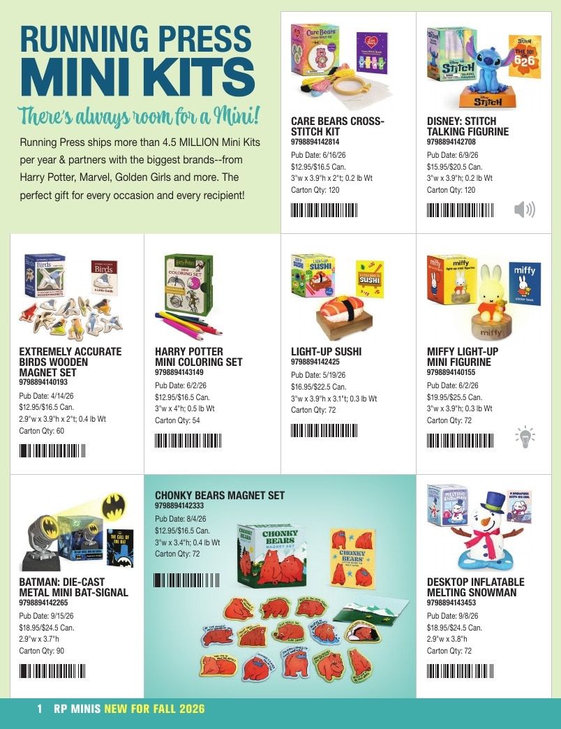 Hachette Book Group Mini Kits Fall 2026 Catalog Weekly Ad January 1 - December 31, 2026