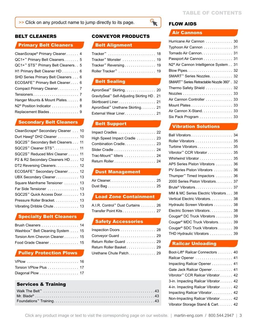 Martin Engineering Product Catalog Weekly Ad January 1 - December 31, 2026