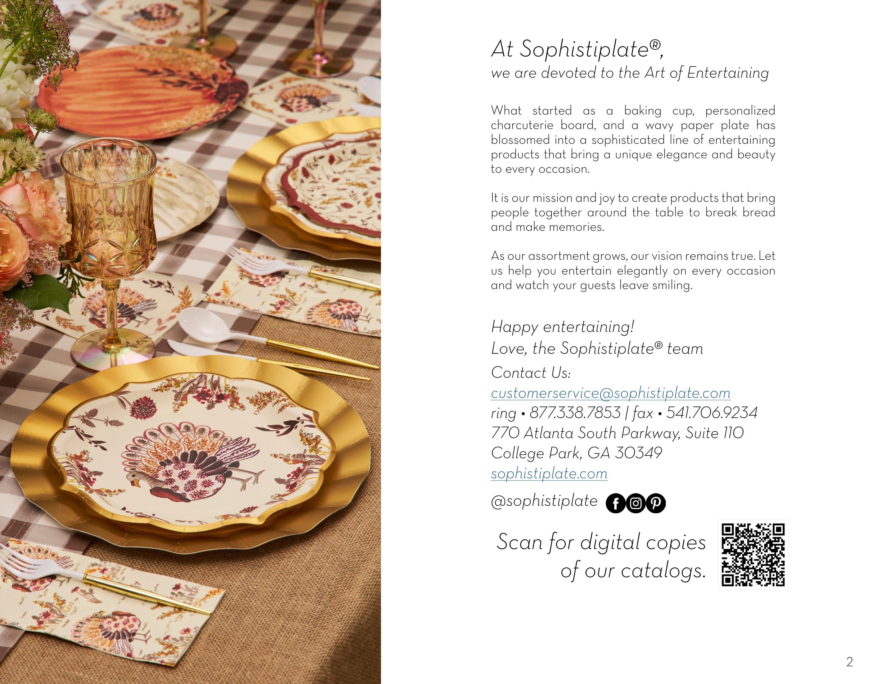 Sophistiplate Fall & Winter 2026 Catalog Weekly Ad January 1 - December 31, 2026