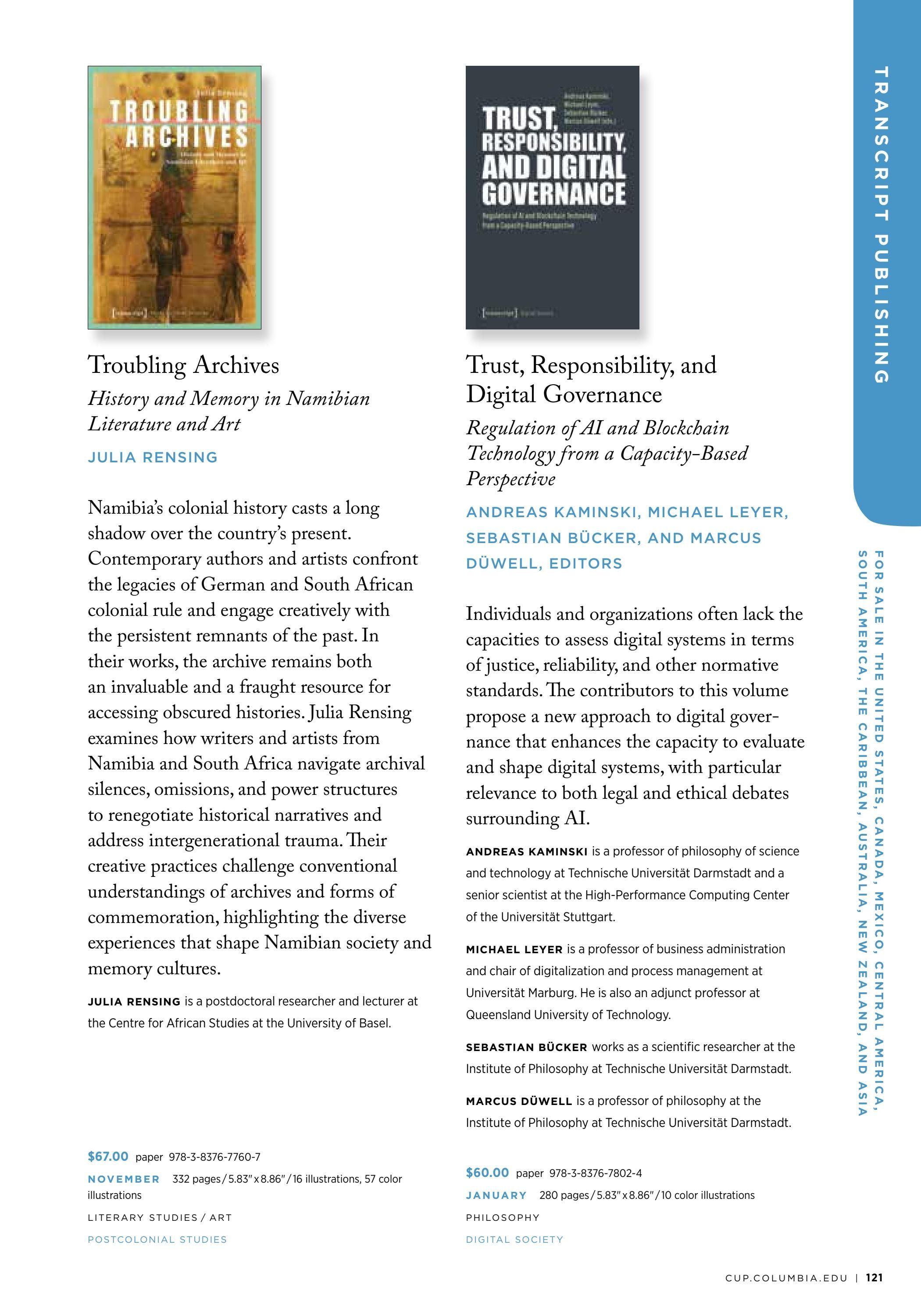 Columbia University Press Spring Catalog Weekly Ad January 1 - December 31, 2026