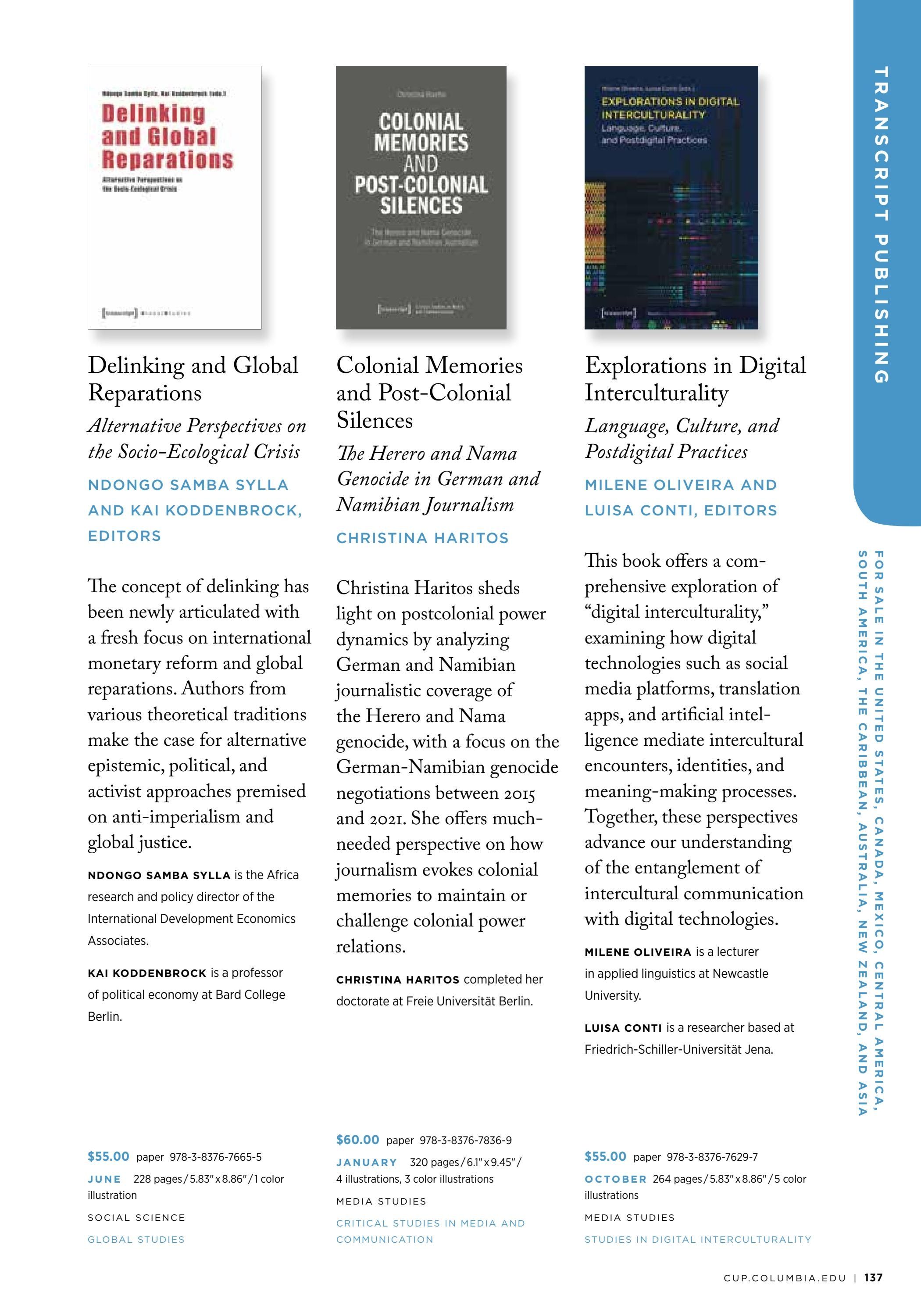 Columbia University Press Spring Catalog Weekly Ad January 1 - December 31, 2026