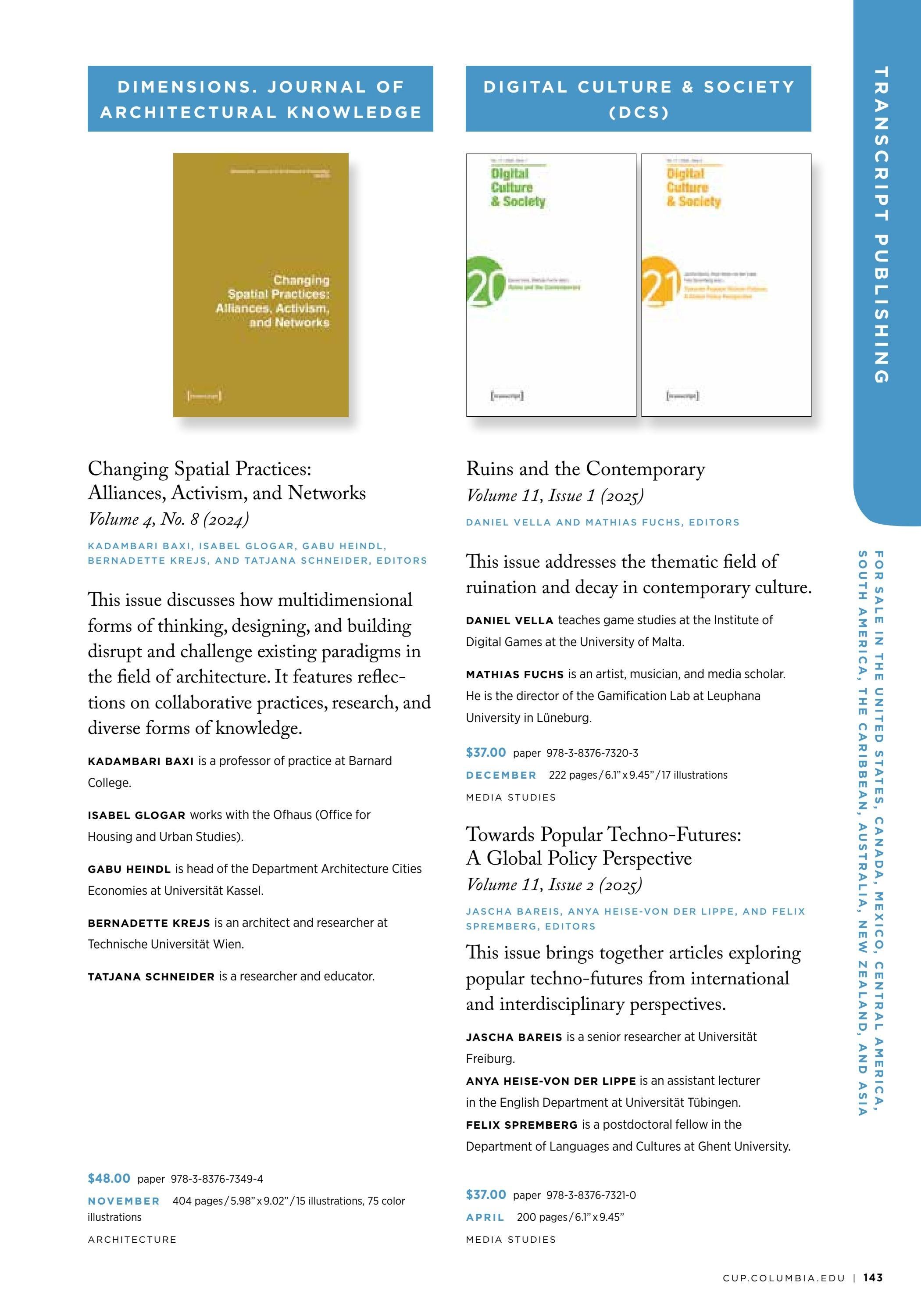 Columbia University Press Spring Catalog Weekly Ad January 1 - December 31, 2026
