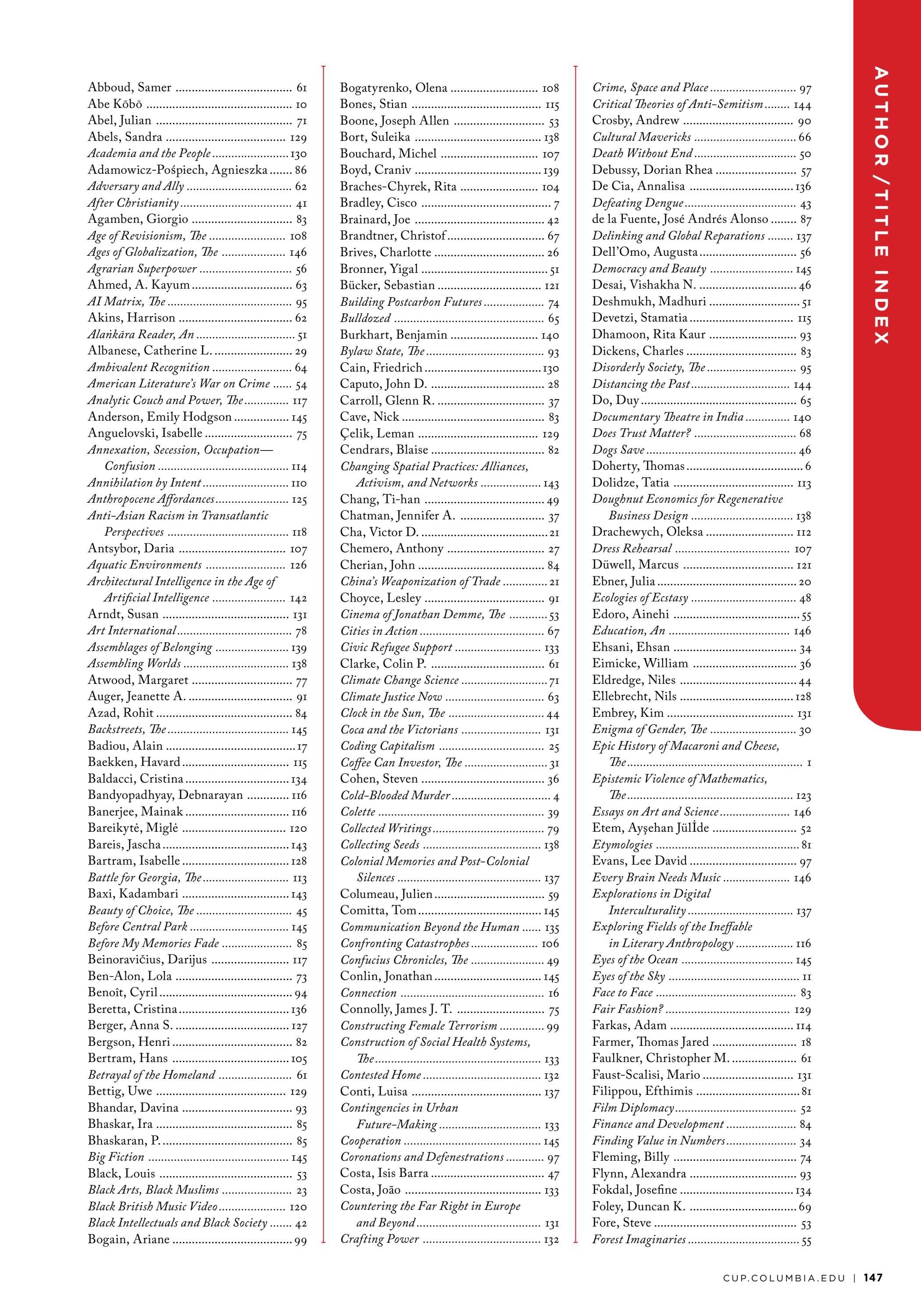 Columbia University Press Spring Catalog Weekly Ad January 1 - December 31, 2026
